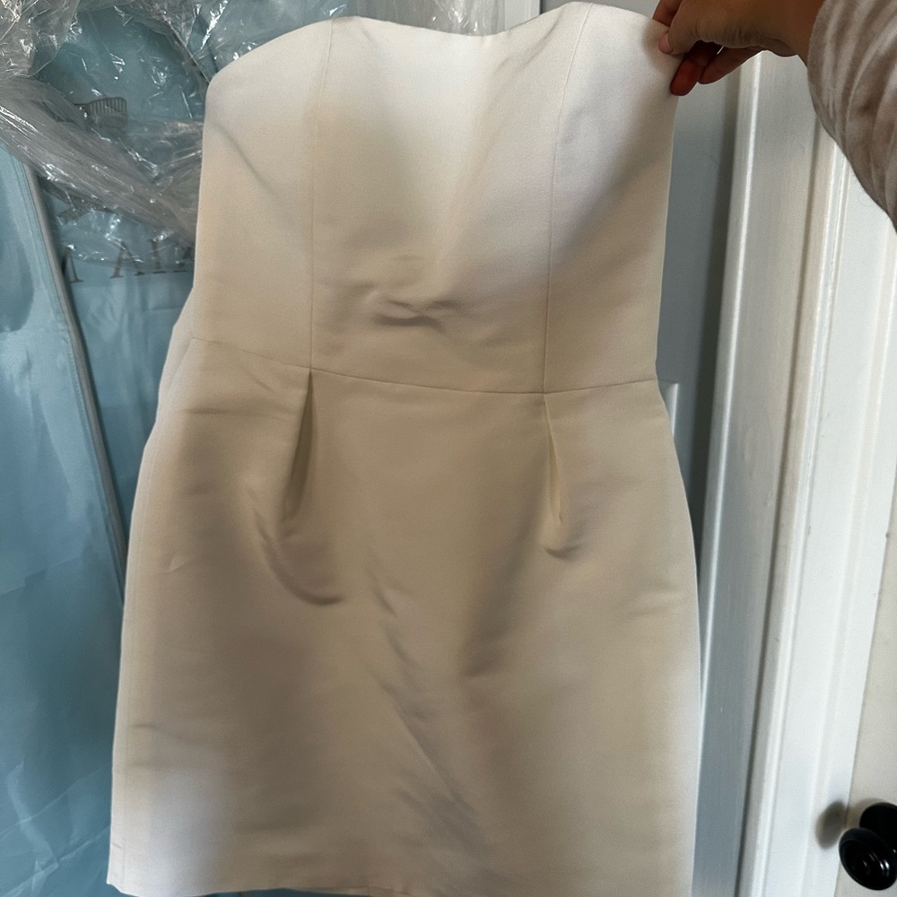 NWT ALEXIA MARIA SILK FAILLE DRESS - Picture 3 of 5
